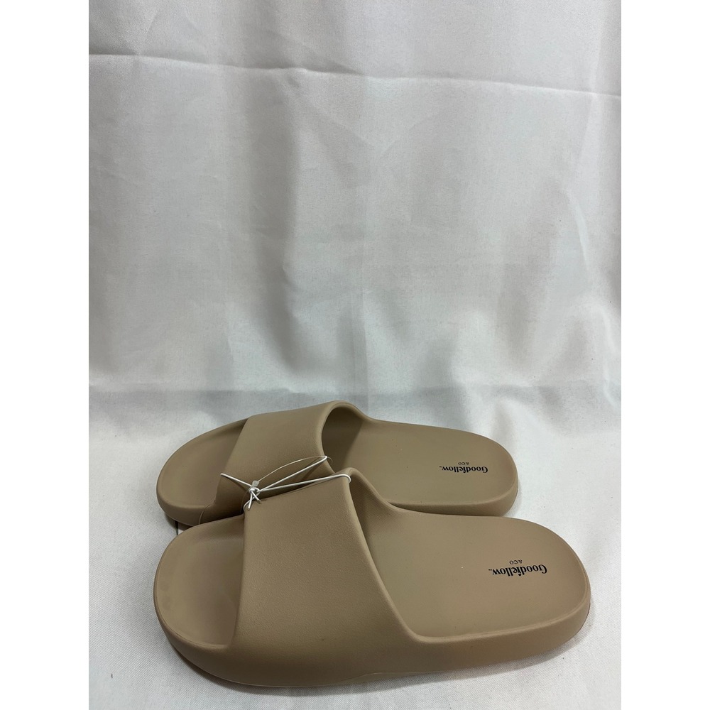 Goodfellow & Co Mens Tan Khaki Slide Sandals Size 9 F425071-Q4/23